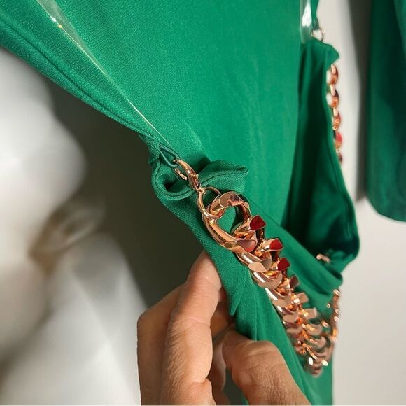 Nookie ALBA MIDI DRESS  - EMERALD GREEN NEW - Picture 5 of 8